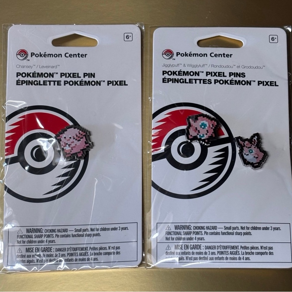 Pixel Pink Pack Pokemon Pins